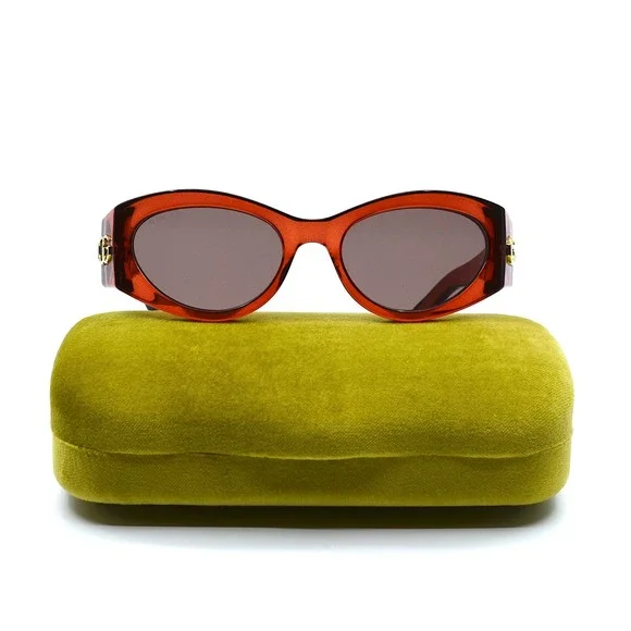 NEW GUCCI GG1401S 003 BURGUNDY BROWN AUTHENTIC SUNGLASSES - Picture 7 of 16